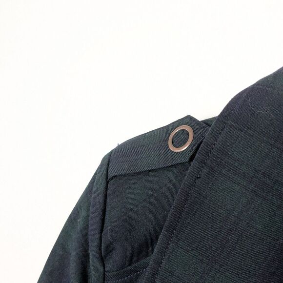 CAbi Tartan Navy Plaid Peplum Jacket - Picture 6 of 7